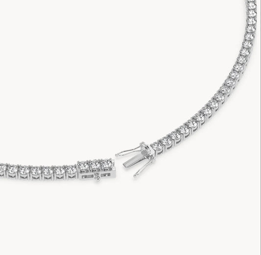 Tennis Necklace - WhiteGold